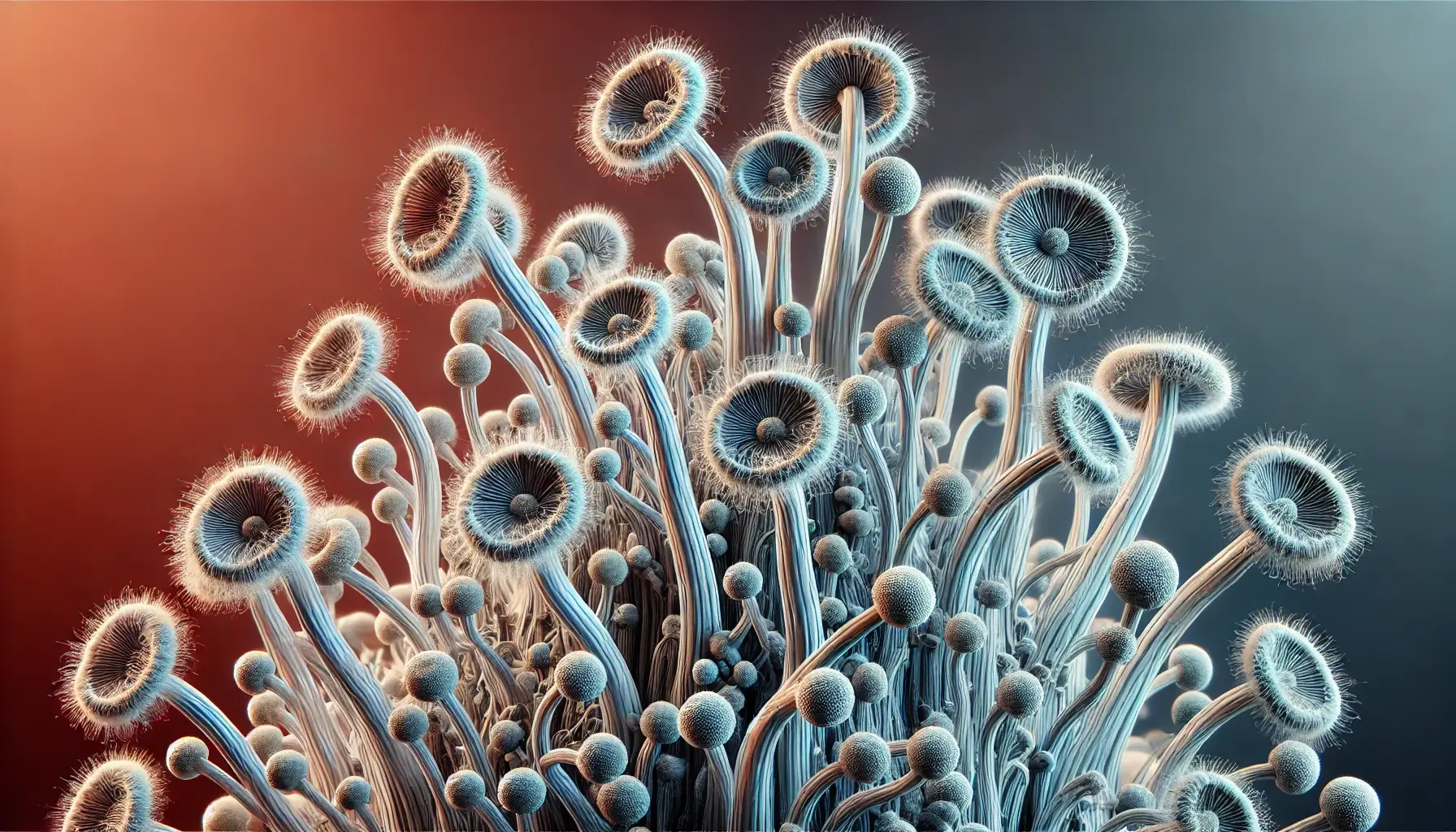 Aspergillus gehört zu den Schimmelpilzen, der in Innenräumen vorkommen kann.