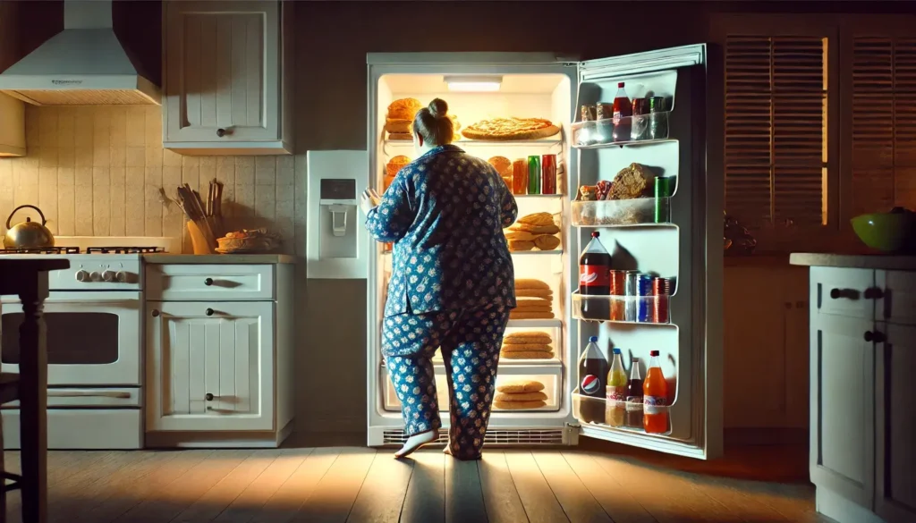 Schlaf, Ernährung, Psyche - Schlafstörungen können zu nächtlichem Heißhunger führen.